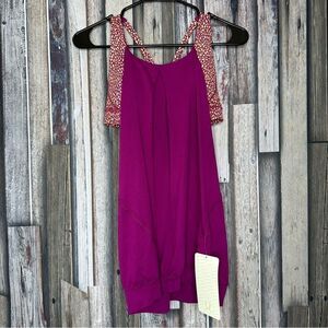 lululemon athletica Purple Sports Bra Tank Top Combo Sz 6 NWT
